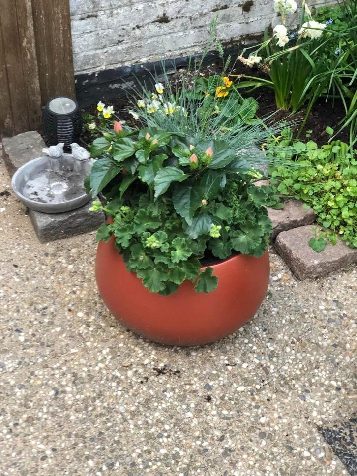 Bloembakken en Plantenbakken Bloembakken met binnenpot, Tuin en Terras, Bloembakken en Plantenbakken, Zo goed als nieuw, Kunststof