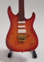 Mark Knopfler Dire Straits orange miniatuur gitaar hout 25cm, Verzamelen, Info@deconoord.nl, Verzenden, Deco Noord, Nieuw