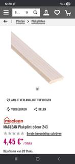 Plinten sheer oak hornbach 5x, Ophalen, Nieuw, Mdf, 200 tot 250 cm