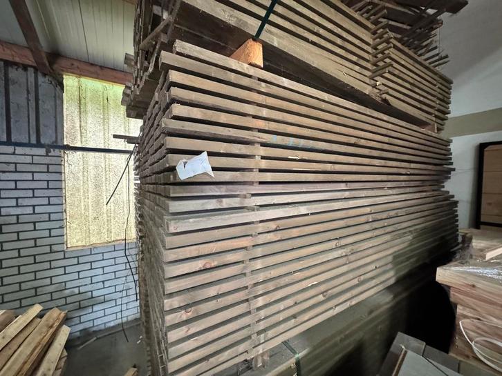 Vuren Houten Latten - Old Grey Behandeling, Doe-het-zelf en Verbouw, Hout en Planken, Nieuw, Plank, Vuren, 250 tot 300 cm, 25 tot 50 mm
