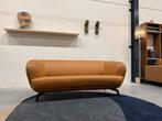 Nieuwstaat Leolux Flint Bank 2,5 zits Ceras Brandy Leer, Huis en Inrichting, Leolux, Ophalen of Verzenden, Rechte bank, Pode Evidence