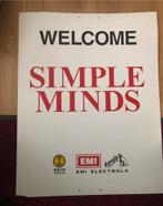 Plastic Welkomst bord Loreley 1997 Simple Minds, Verzamelen, Gebruikt, Poster, Artwork of Schilderij, Ophalen