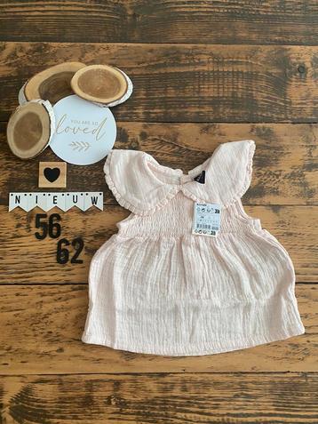 Baby meisje kiabi licht roze bloesje maat 56/62 beschikbaar voor biedingen