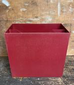 Leuk LP Rek - vintage retro platenbak Vinyl houder platenrek, Ophalen of Verzenden, Gebruikt, 12 inch