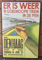 NEDERLANDSE SPOORWEGEN Retro Trein Metalen Wandbord, Verzenden, Nieuw