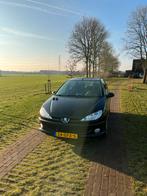 Peugeot 206 1.4 5D 2008 Zwart, Auto's, Voorwielaandrijving, Stof, Zwart, Origineel Nederlands