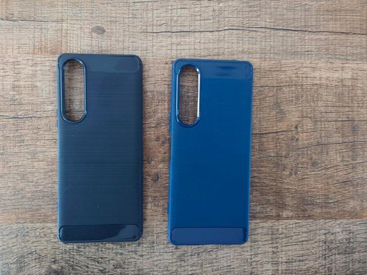 2 hoesjes hoesje zwart blauw Sony Xperia 1 V NIEUW, Telecommunicatie, Mobiele telefoons | Hoesjes en Frontjes | Overige merken