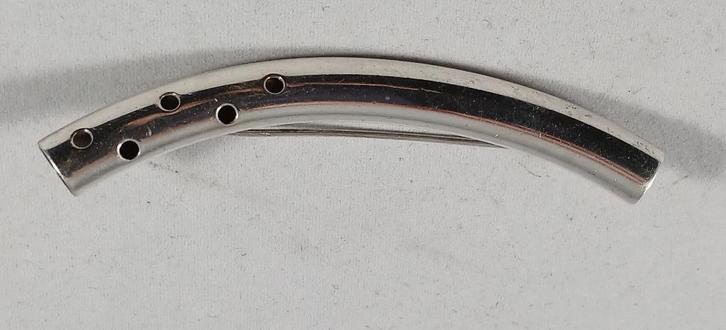 Zilveren broche fluit antiek 925 zilver, Sieraden, Tassen en Uiterlijk, Broches, Zo goed als nieuw, Zilver, Zilver, Ophalen of Verzenden