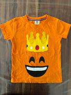 Koningsdag oranje smiley shirt 104/110, Kinderen en Baby's, Kinderkleding | Maat 104, Jongen of Meisje, Ophalen of Verzenden, Shirt of Longsleeve