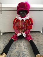 Authentieke V&D etalage zwarte Piet pop - 110cm, roze/rood, Diversen, Verzenden, Zo goed als nieuw