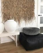 Leren hocker/poef - Fred de la Bretoniere, Huis en Inrichting, Ophalen, Nieuw, Leer, 50 tot 75 cm