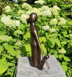 FAMILIE MET 2 KINDEREN / bronzen beeld, Ophalen of Verzenden