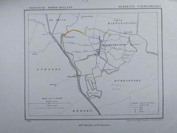 55 / Warmerhuizen Krabbendam Schoorl Litho 1865 J. Kuyper beschikbaar voor biedingen