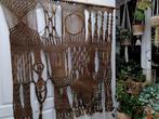 Groot retro vintage wandkleed olijf groen jute 150-150, Ophalen, Zo goed als nieuw