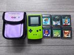 Nintendo Game Boy Color - Groen en 6 spellen, Spelcomputers en Games, Spelcomputers | Nintendo Game Boy, Ophalen of Verzenden