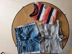 WE shirtje met 2 spijker korte broekjes, Ophalen of Verzenden, Gebruikt, Meisje, Broek