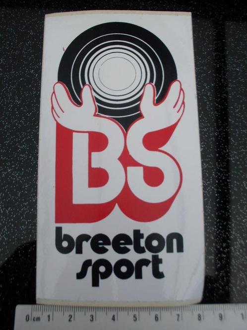 sticker breeton sport logo BS, Verzamelen, Stickers, Zo goed als nieuw, Bedrijf of Vereniging, Verzenden