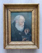 J Rooymans - Portret Oude man doet cent in hoed - 1943, Antiek en Kunst, Kunst | Schilderijen | Klassiek, Ophalen of Verzenden