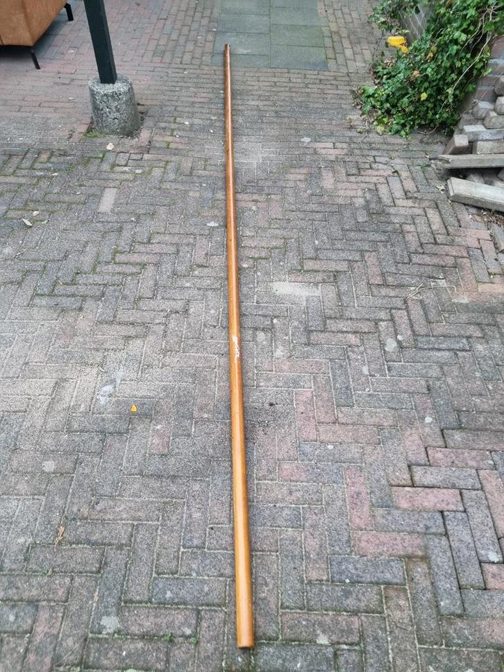 Trapleuning met Bevestiging, Doe-het-zelf en Verbouw, Hout en Planken, Gebruikt, Plank, Eiken, 300 cm of meer, 50 mm of meer, Geïmpregneerd