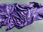 Paars suéde velvet stretch lap stof 1.50 x 0,90 mtr (JP9), Hobby en Vrije tijd, Stoffen en Lappen, Paars, Nieuw, Ophalen of Verzenden