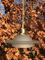Vintage / midcentury hanglamp / pendantlamp W.L.P. design, Gebruikt, Ophalen of Verzenden, Vintage, spage age, retro, Glas