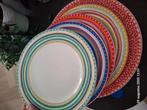 Vintage Oilily servies – 4 ontbijtborden + 4 dinerborden, Huis en Inrichting, Ophalen, Zo goed als nieuw, Overige stijlen, Bord(en)