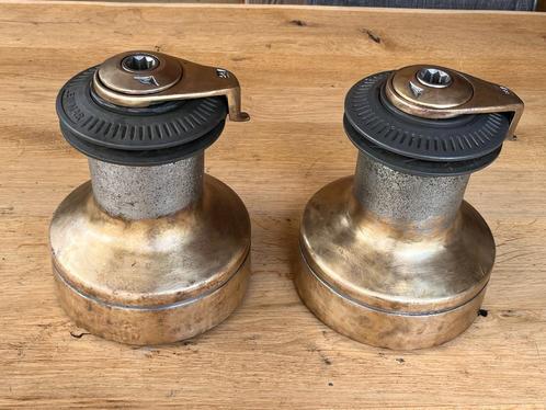 2 Bronzen Lewmar 54 two speed selftailing lieren, Watersport en Boten, Accessoires en Onderhoud, Gebruikt, Lijn of Blok, Ophalen