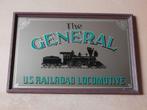 Spiegel General US Railroad Locomotive Amerikaanse trein oud, Verzamelen, Merken en Reclamevoorwerpen, Reclamebord, Gebruikt, Ophalen of Verzenden