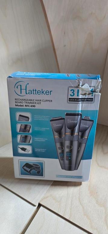 Hatteker RFC-690 Tondeuse & Baardtrimmer Kit - Nieuw beschikbaar voor biedingen