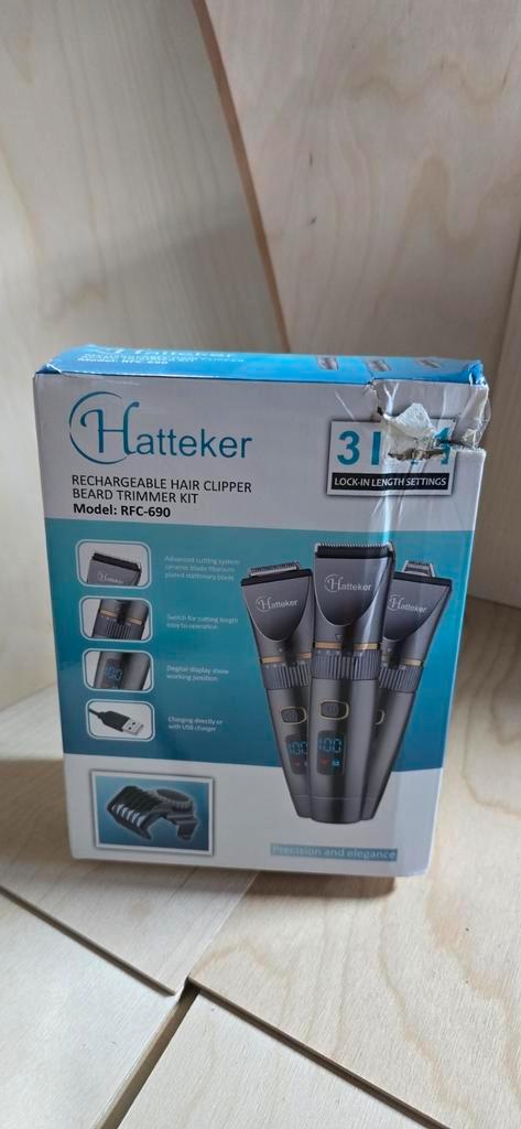 Hatteker RFC-690 Tondeuse & Baardtrimmer Kit - Nieuw, Witgoed en Apparatuur, Persoonlijke-verzorgingsapparatuur, Nieuw, Haarverzorging