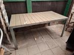 14 stoelen en tafel BIEDEN, Tuin en Terras, Tuintafels, Ophalen of Verzenden, Gebruikt, Rechthoekig