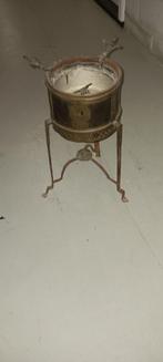 koperen bloempot op pootjes, Ophalen, Koper