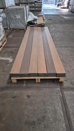 Partij 22 m2 composiet vlonder massief - bruin/teak, Kunststof, Compoziet B.V., Vlotbrugweg 19a, Nieuw