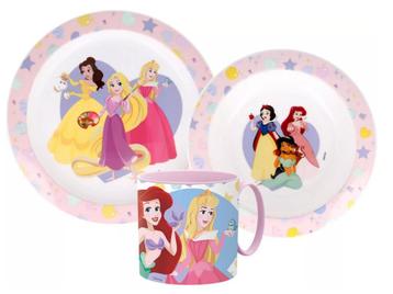 Disney Princess Kinderservies met Mok - Magnetron beschikbaar voor biedingen
