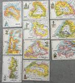 antiek mapje 10 provinciekaartjes, Boeken, Atlassen en Landkaarten, Nederland, Gelezen, Ophalen of Verzenden, 1800 tot 2000
