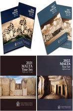 4x Malta Jaarsets (Serie tempels) 2016, 2017, 2021 & 2022, Postzegels en Munten, Munten | Europa | Euromunten, Ophalen of Verzenden