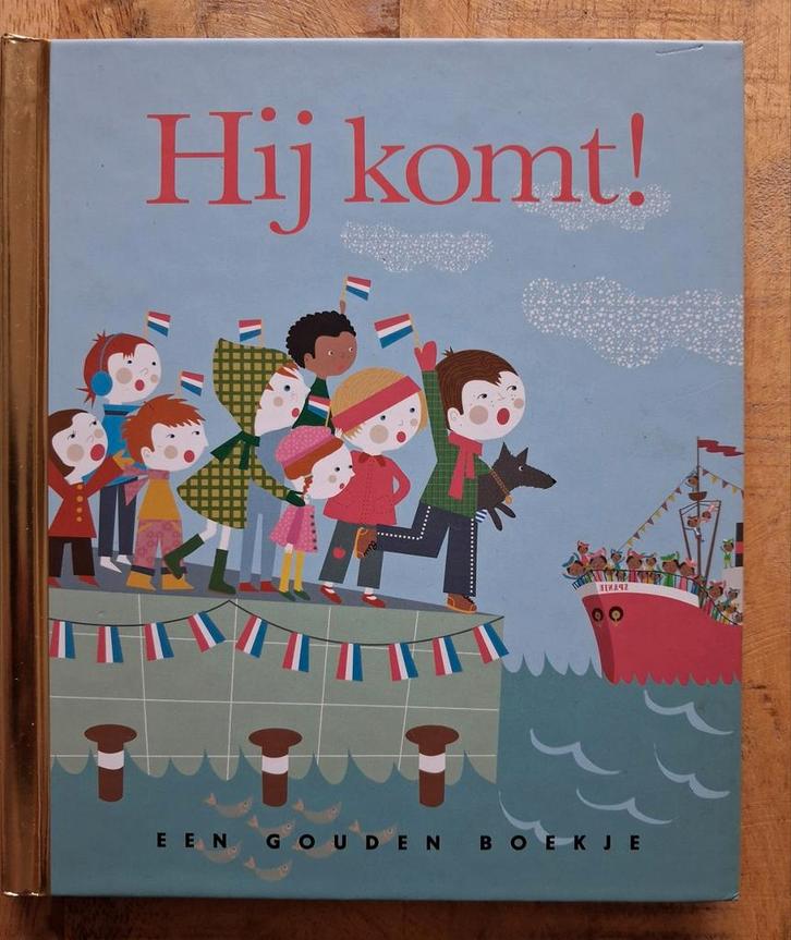 Sinterklaas  - Een Gouden Boekje : Hij komt !, Boeken, Kinderboeken | Kleuters, Gouden boekje, Ophalen of Verzenden