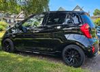 15 inch zwarte velgen steek 4x100 met banden 195/45-15, Auto-onderdelen, Banden en Velgen, Ophalen, Gebruikt, 15 inch, Banden en Velgen