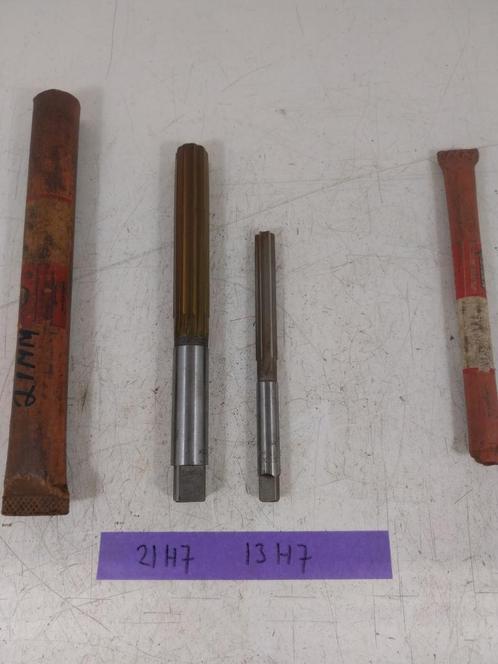 2 stk. Stock H7 handruimers maat 13 H7 en 21 H7, Doe-het-zelf en Verbouw, Gereedschap | Handgereedschap, Zo goed als nieuw, Ophalen of Verzenden