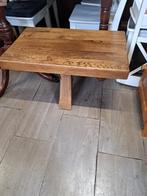 massief eiken bijzettafel te koop., Ophalen, Gebruikt