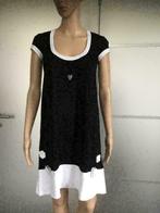 D616 Twinset maat XS=34 jurkje jurk zwart/wit Twin-set