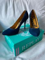Replay hakken maat 40 donkerblauw stof, Pumps, Blauw, Replay, Ophalen of Verzenden