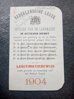 Nederland voor 1940 Legitimatie bewijs Officieren, Ophalen of Verzenden, Landmacht, Nederland