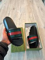 Gucci slides, Kleding | Heren, Slippers, Zwart, Ophalen of Verzenden, Zo goed als nieuw