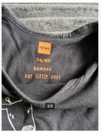 Donkergrijze romper Met giraffe Maat 74-80 hh, Nacht- of Onderkleding, Jongetje of Meisje, Hema, Onbekend