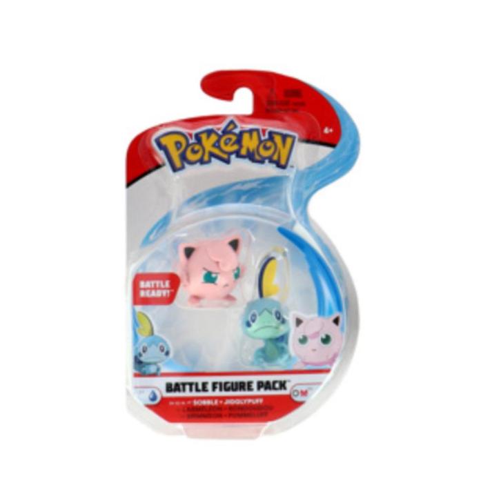 Pokémon: Battle Figure: Sobble + Jigglypuff, Kinderen en Baby's, Speelgoed | Actiefiguren, Nieuw, Ophalen of Verzenden