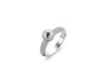 NIEUW: Ti Sento ring met grijze parel - maat 58 / 18.5, Sieraden, Tassen en Uiterlijk, Ringen, 18 tot 19, Verzenden, Nieuw, Grijs