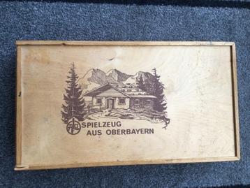 Vintage houten treinbaan - Alo Loquai Holzkunst West Germany beschikbaar voor biedingen