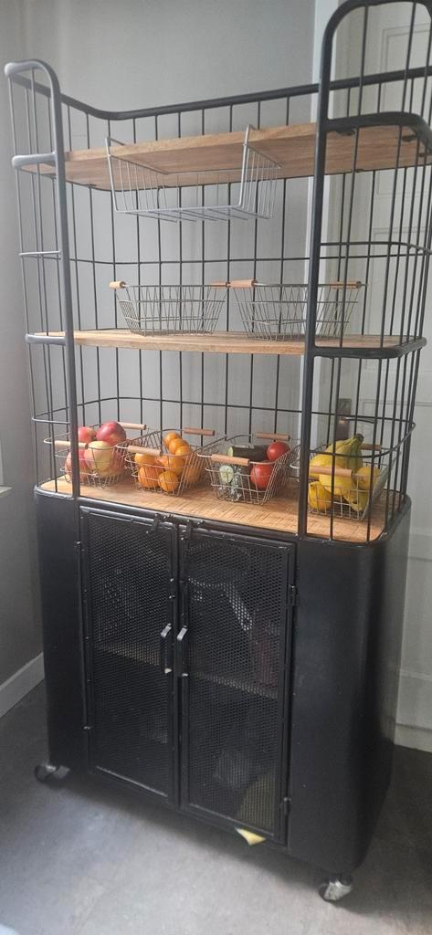 Broodkast Zgoh Mango Hout - Uniek!, Huis en Inrichting, Kasten | Buffetkasten, Zo goed als nieuw, 150 tot 200 cm, 50 tot 100 cm