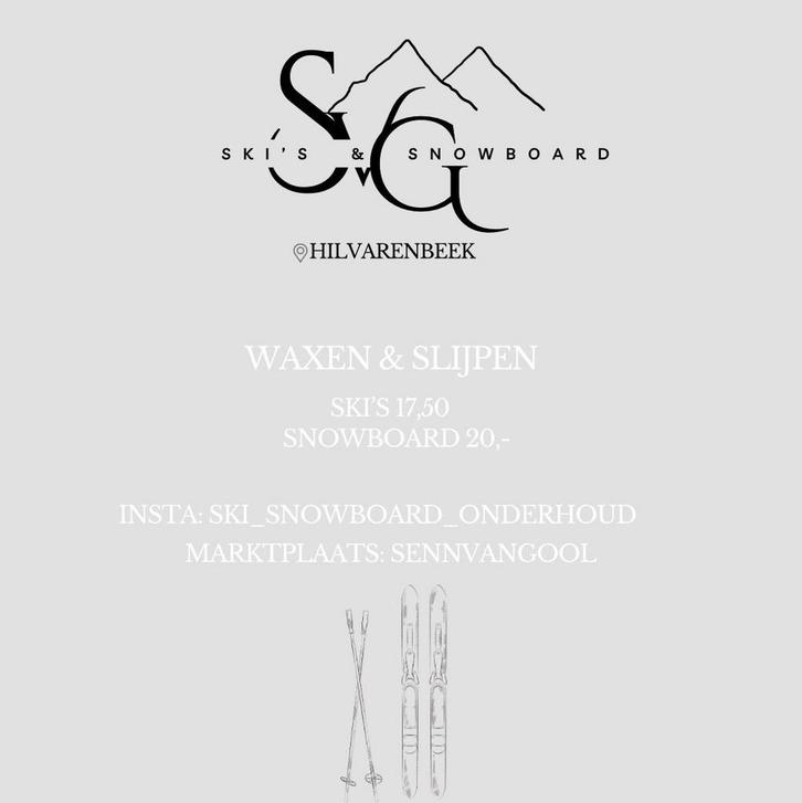 Ski & Snowboard Waxen en Slijpen - Hilvarenbeek, Sport en Fitness, Skiën en Langlaufen, Nieuw, Overige typen, Skiën, Overige merken